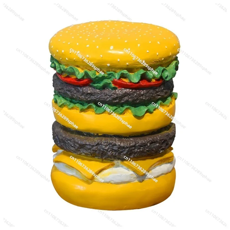 Corn Stool Trendy Home Burger Stool Chair Corn Cob Ornament Resin Low Stool Decoration