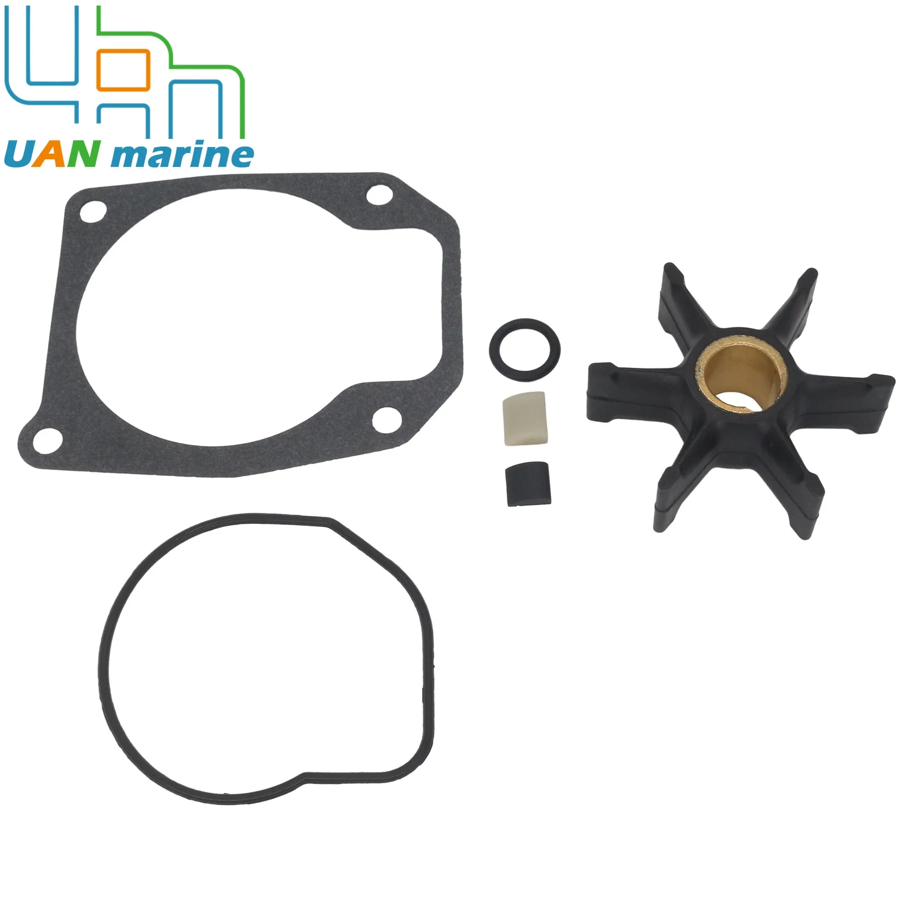 0396809 مجموعة خدمة دفاعة مضخة مياه محرك القارب لجونسون Evinrude 40 إلى 55 حصان محركات خارجية تحل محل 777214 18-3368 #5