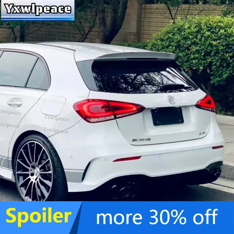 

For Mercedes Benz A Class W177 Roof Spoiler 2019 2020 2021 A180 A160 A200 A220 A250 A45 A35 Hatchback ABS Rear Trunk Lip Wing