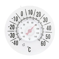 Y1UB Indoor Outdoor Window Thermometer No Battery Required Transparent Dial for Home