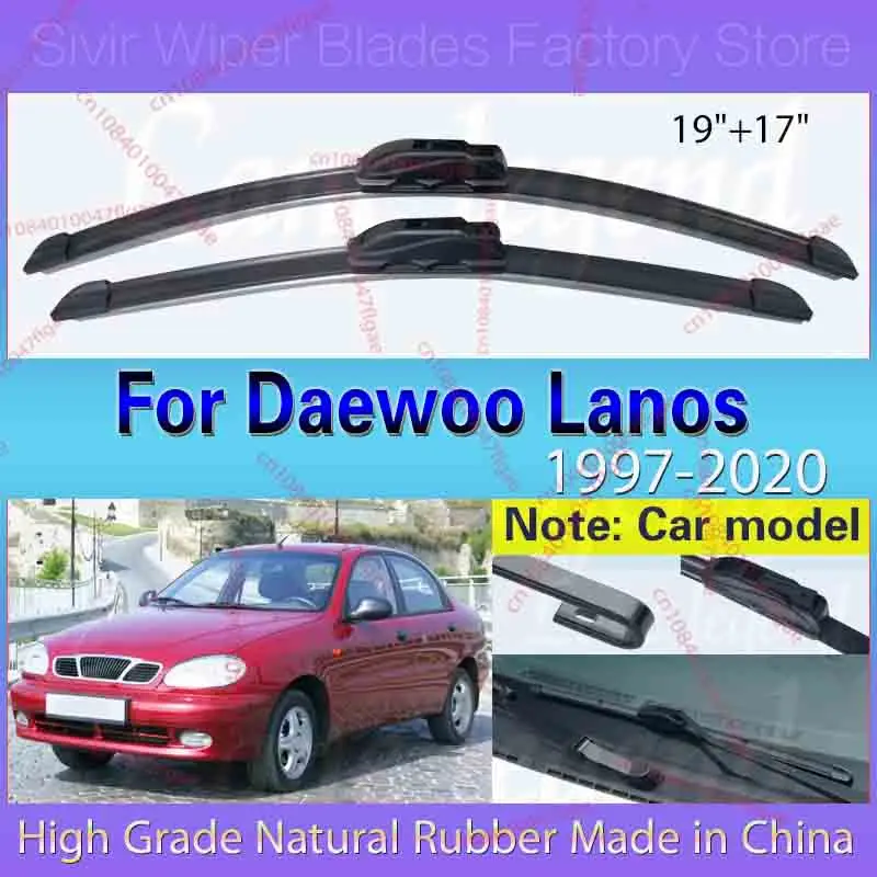 

Для Daewoo Lanos Chevrolet Lanos 1997-2020 автомобильная щетка стеклоочистителя омыватель переднего стекла лобовое стекло автомобильные аксессуары 19 "+ 17"