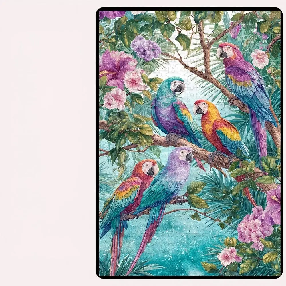 Jigsaw Puzzle Colorful Macaws Parrots,Beach Drift Bottle Shells,San Francisco Golden Gate,Fantasy Secret Garden,Home Decor Gift