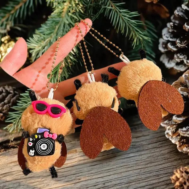 만화 플러시 바퀴벌레 모양 장난감 참 학생 가방 장식 재미있는 선물 액세서리 학생용