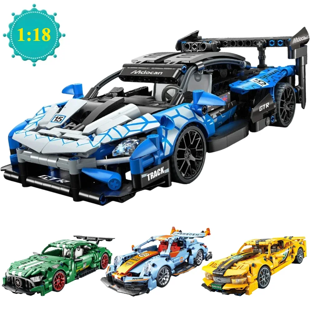 

1:18 серия суперкар, строительный блок, модель в сборе, спортивный автомобиль, блоки, украшение для рабочего стола, игрушки для детей, подарок для взрослых