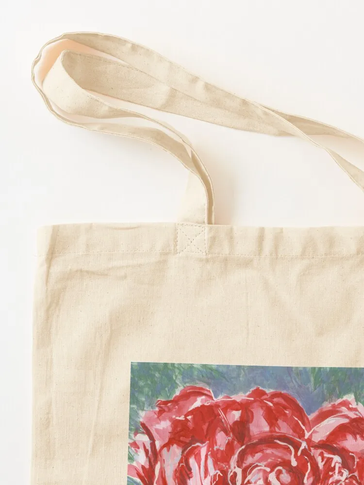 Red Red Rose Tote Bag supermarket folding bag Portable shopping bag shopper bags Fabric