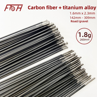 Lightweight carbon fiber spokes 1.8g Silver titanium alloy carbon spokes 700C Road wheels Spokes Cycling race wheel accessories