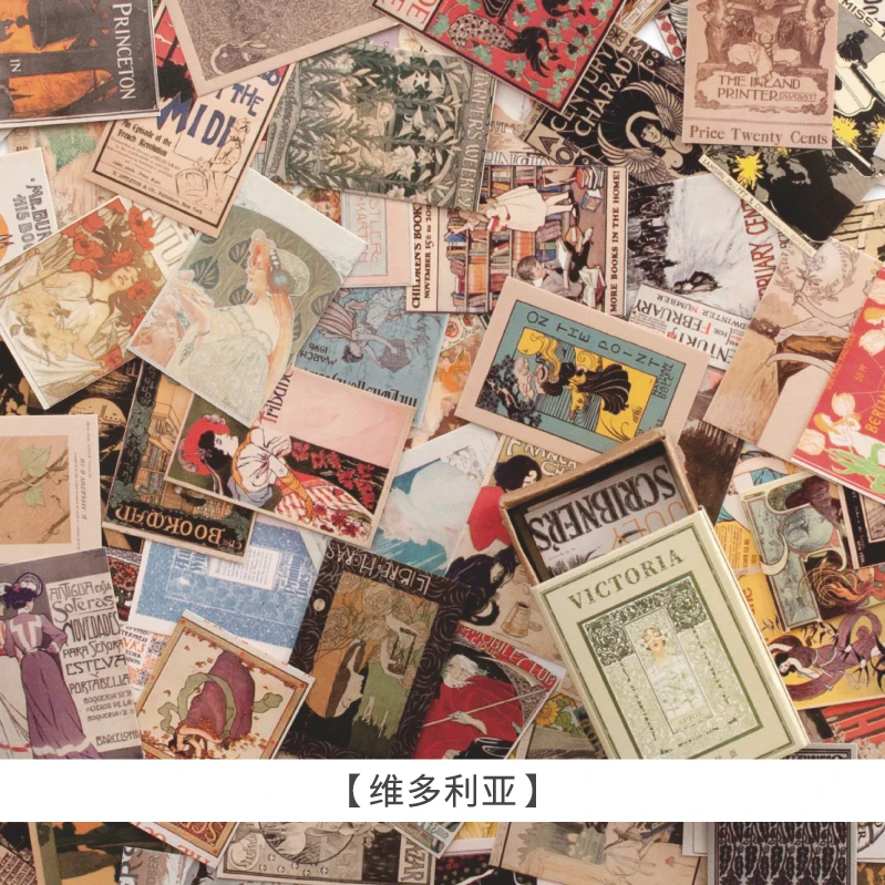 100 stuks per doos kleine boekenstickers fotoalbums dagboeken decoratieve versieringen diy materiaal papier