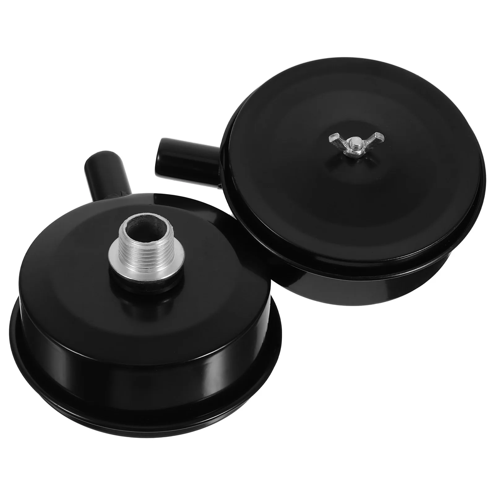 

2pcs 2cm Belt Air Compressor Muffler Black Noise Reduction Filter Silencer Pneumatic Fittings Parts Accessories Intake Quiet