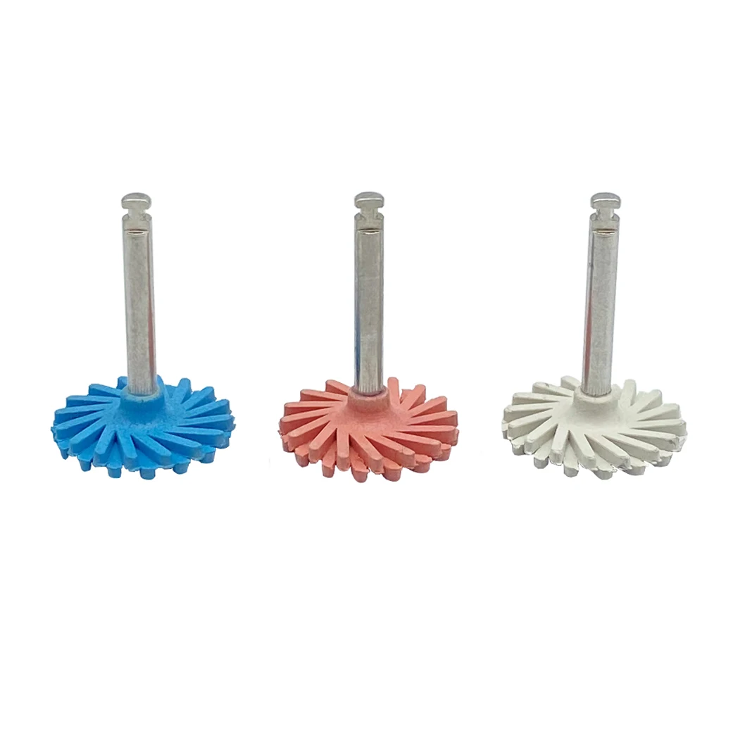 3pcs/Box WELLCK Dental Rubber Polisher Composite Resin Polishing Diamond System RA Disc 14mm Wheel Kit Diamond Spiral Flex Brush