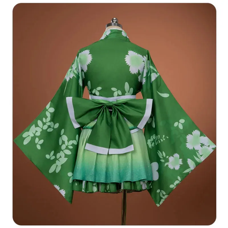 حب الحياة! زي كويزومي كوسبلاي كيمونو μ's ناتسو ماتسوري المرأة كرنفال هانايو مهرجان يوكاتا التجزئة الباروكات د