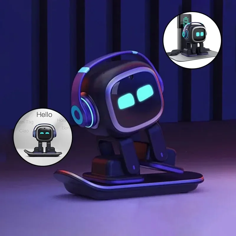 Emo Robot Pet Emopet Intelligent Companion  Ai Emotional Communication Future Voice Robot For Home Desktop Toys Kids Xmas Gift