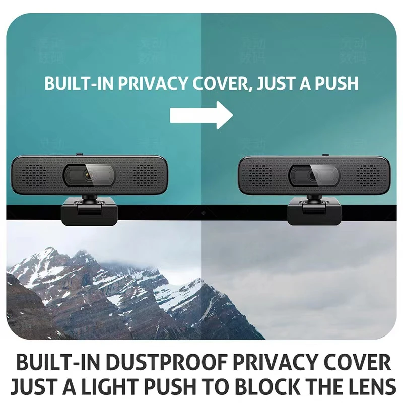 1080 Web Cameras Built-in Mic & Speaker 4K Ultra HD 8MP Webcam Sony Sensor Computer Laptop for Online Classe Meeting Live Stream