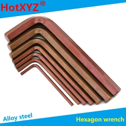Flat-end Hexagon Wrench Hexagon Spoon Double-End L Type Screwdriver Cu red Ball Bit Allen Key 1.5-2-2.5-3-4-5-6-8-10-12-14-17