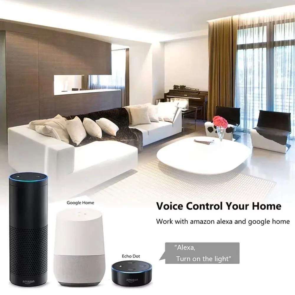 EWelink Smart Light Wall Switch 120Type Wifi Bluetooth Touch Sensor Glass Panel Voice Remote Control Alexa Dot Google Home App