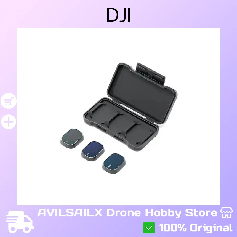 DJI Mini 4 Pro ND Filter Kit ND16/64/256 Lens Filters, Ideal for Strong Sunlight & Long Exposure Time Lapse Shots