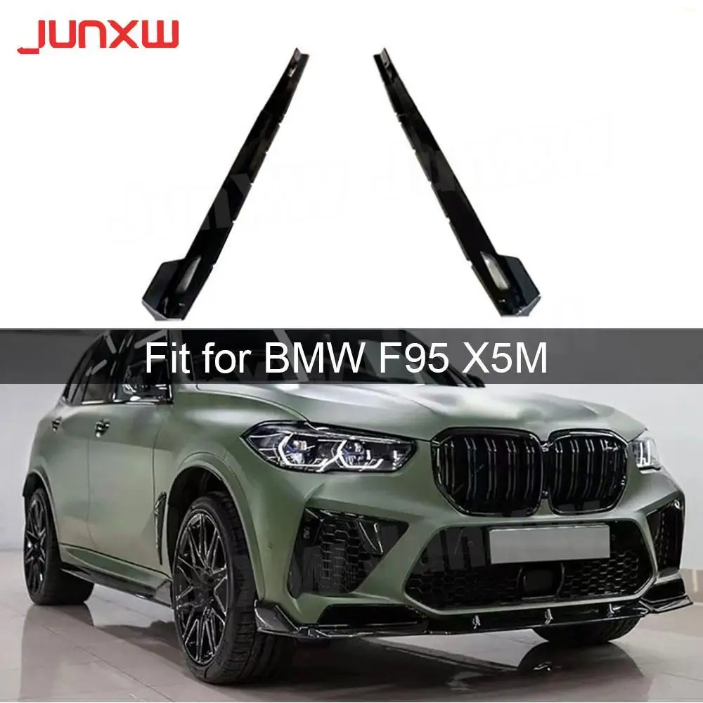 ABS Gloss Black for BMW F95 X5M 2019+ Side Skirts Extension Body Panel Lip Splitter Winglet Carbon Look Side Skirts