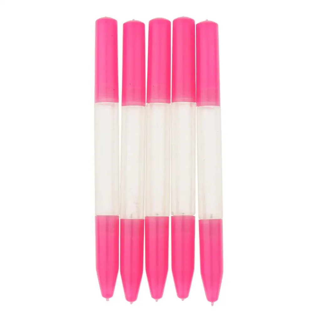 Grandfather Clocks Oiler Pen 5 Pack Pink Plastic Watch Repair Tool Oil Pen for Lubricant Application and Clock Oil Use
