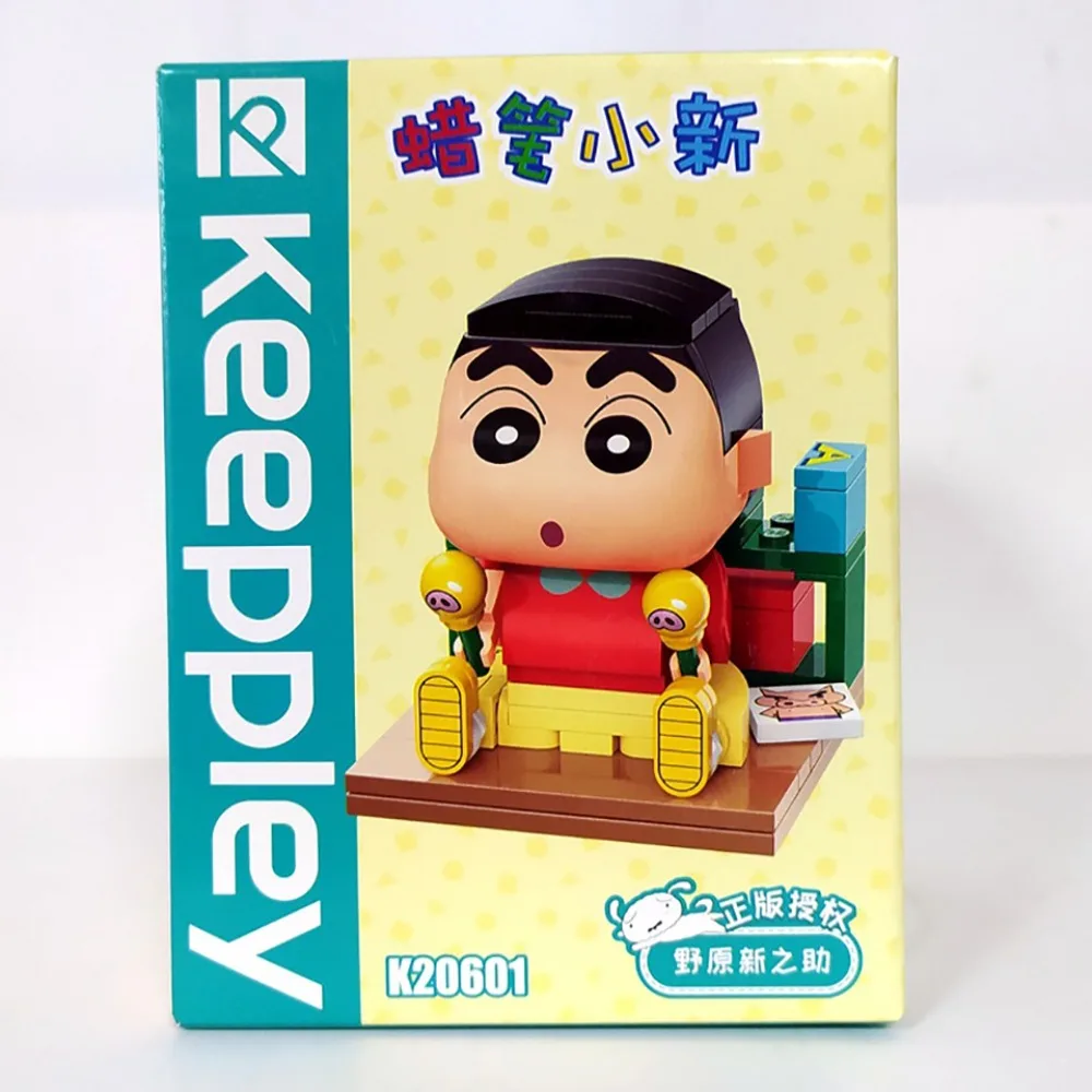 Keeppley Crayon Shin Chan Building Block Children's Fun Collection Toys Puzzle Assembly Anime Bricks Dolls Christmas Gift Toys