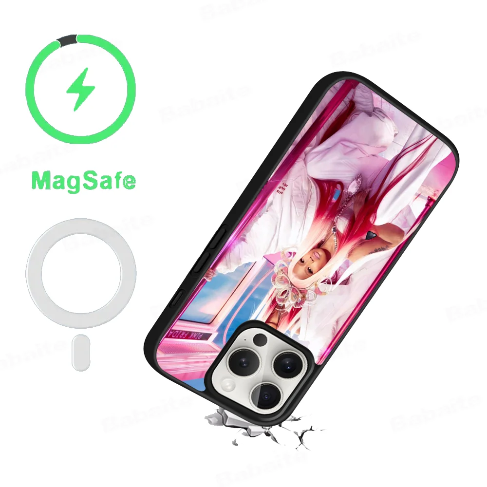 Hot Singer N-Nicki M-Minaj Phone Case Magnetic Case For IPhone 16 14 13 12 11 15 Pro Max Plus For Magsafe Wireless Charge Cover