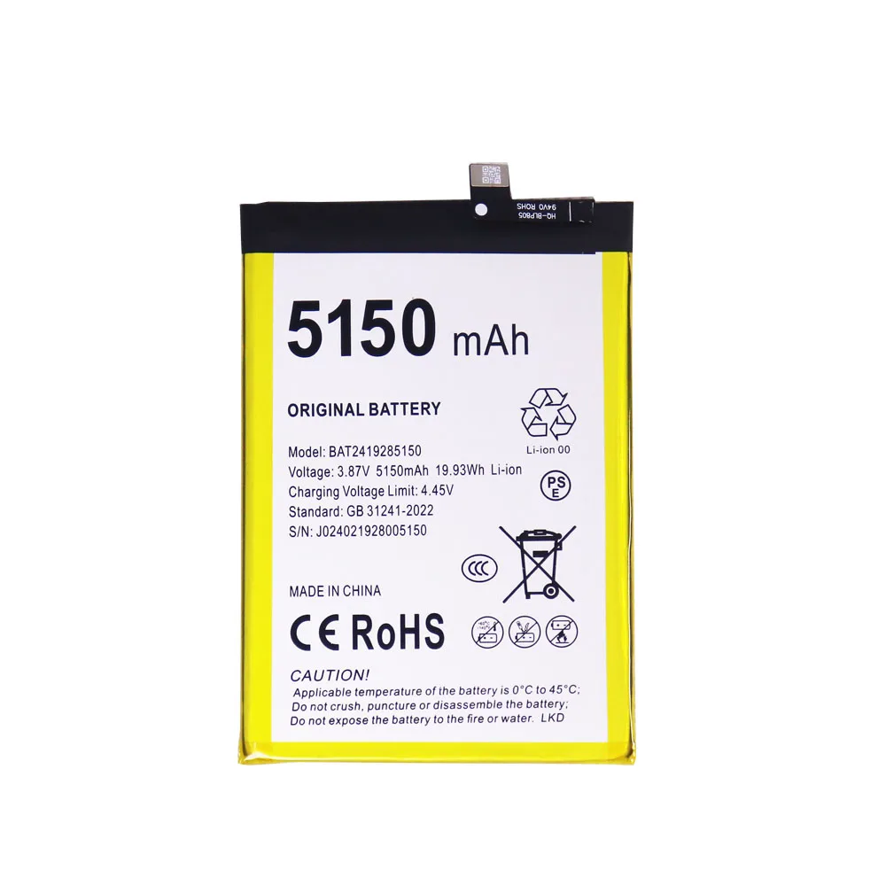 ISUNOO New BAT2419285150 3.87V 5150mAh Mobile Phone Battery For DOOGEE DK10 N55 N55 Pro