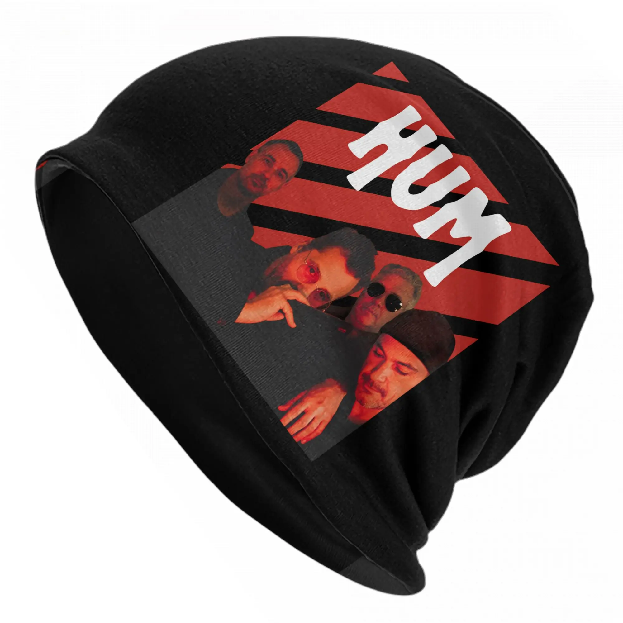 

Шапка-бини Hum Zebra Music Skullies, повседневная уличная шапка унисекс, теплая многофункциональная шапка-бини