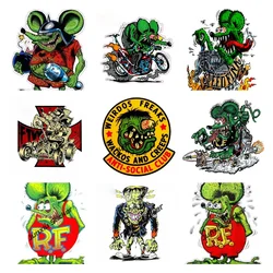 Creative Rat Fink Frankenstein Motorcycle Car Stickers Personality Bumper Camper Truck Waterproof Vehicle Decal Decor PVC13x9cm