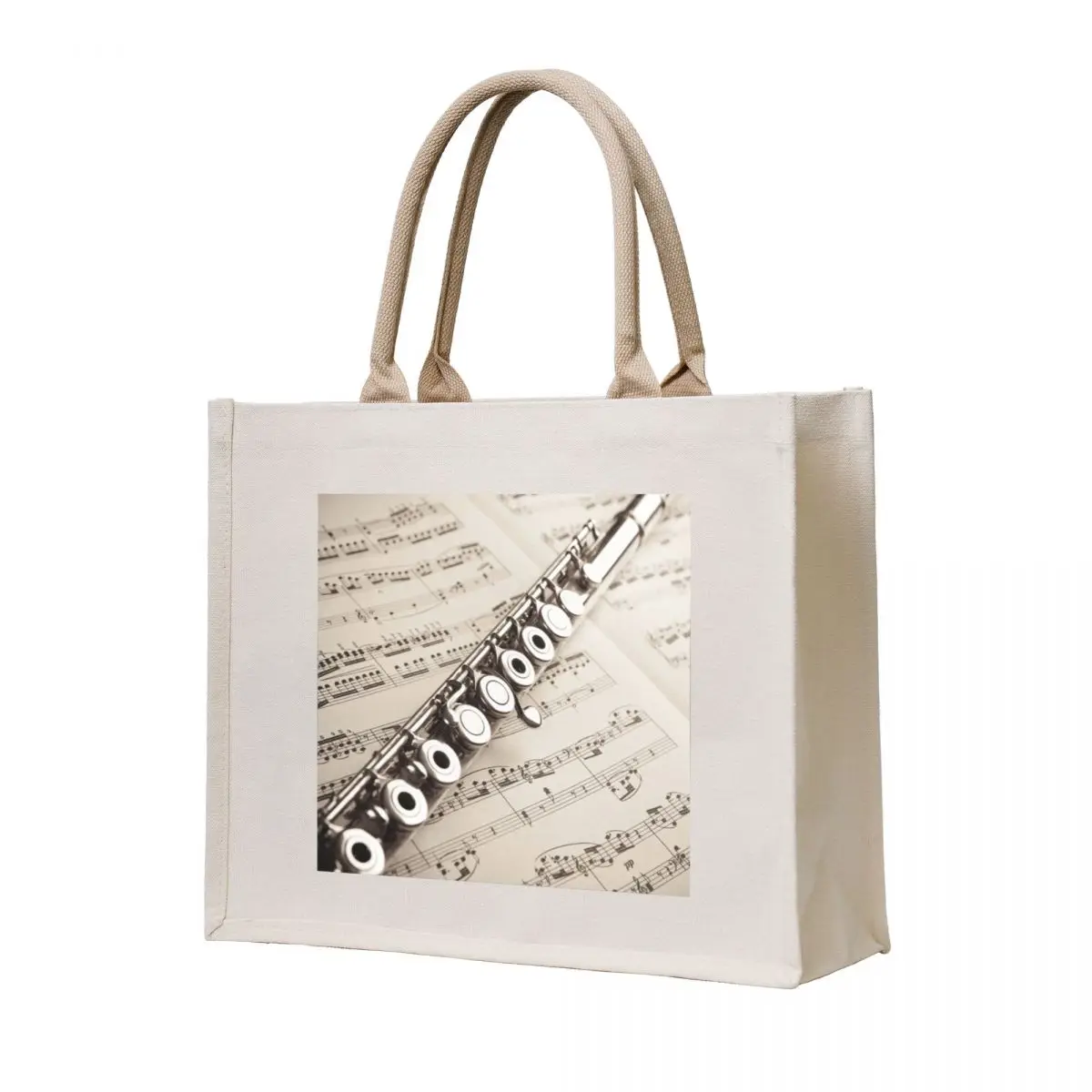 

FLUTE WALLPAPER Tote Bag Handbags women Big bag eco bag folding
