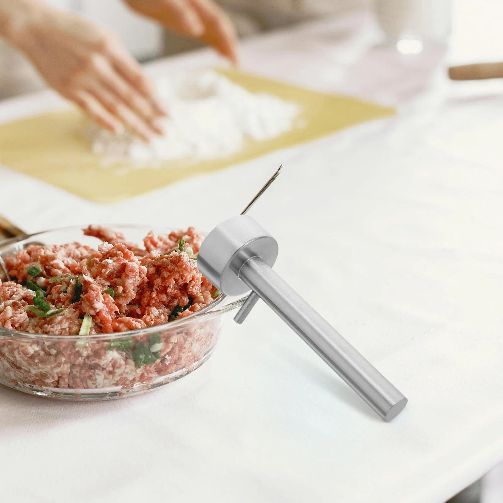

Инструмент для приготовления фрикаделек из нержавеющей стали, антипригарная пищевая безопасная форма для совок для домашней кулинарии, круглый пресс для мясных шариков, кухонное руководство