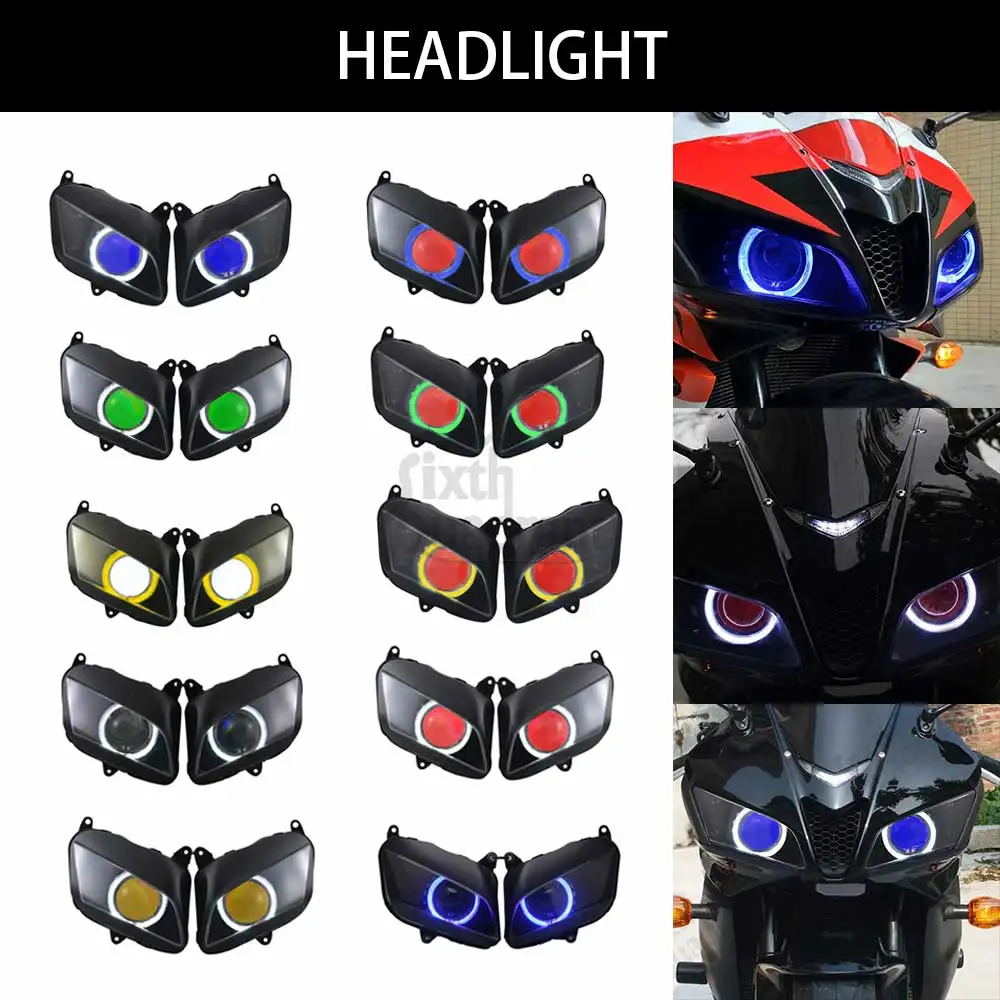 

Motorcycle Accessories Headlight LED Custom HID Headlamp Projector Bi-Xenon Headlight Assembly Fit For Honda CBR600RR 2007-2012