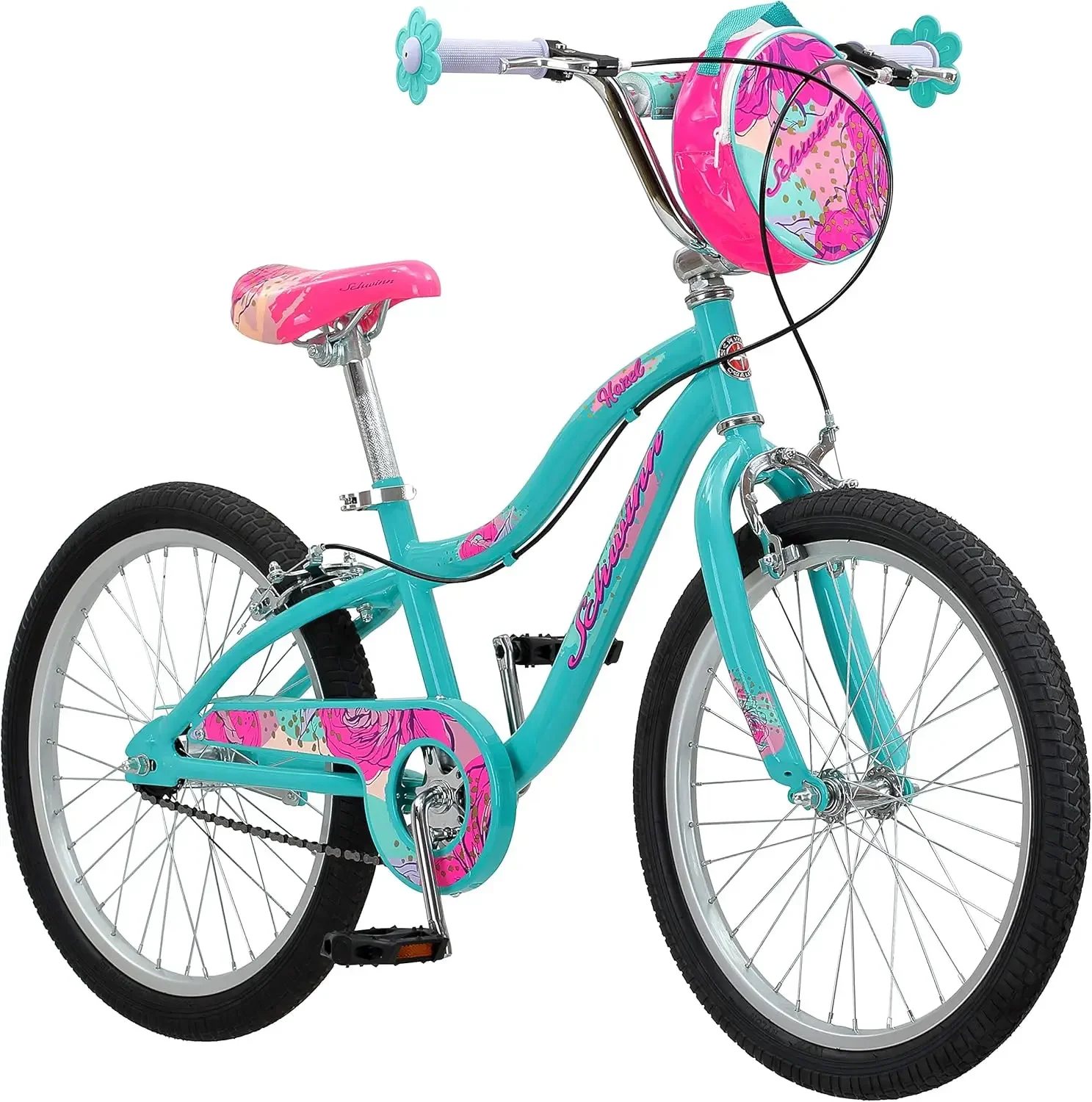 Hazel Kids Bike, For Girls and Boys Ages 7 and Up, 20-Inch Wheels, Single Speed, Thinner Grips, Suggested Rider 4'0