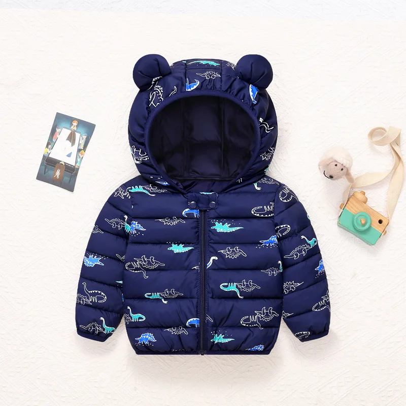 1-6T Winter Baby Mädchen Jungen Kleidung Mäntel Unten Baumwolle Cartoon Mit Kapuze kinder Jacken Casual Schneeanzug Overalls kleinkind Kostüm
