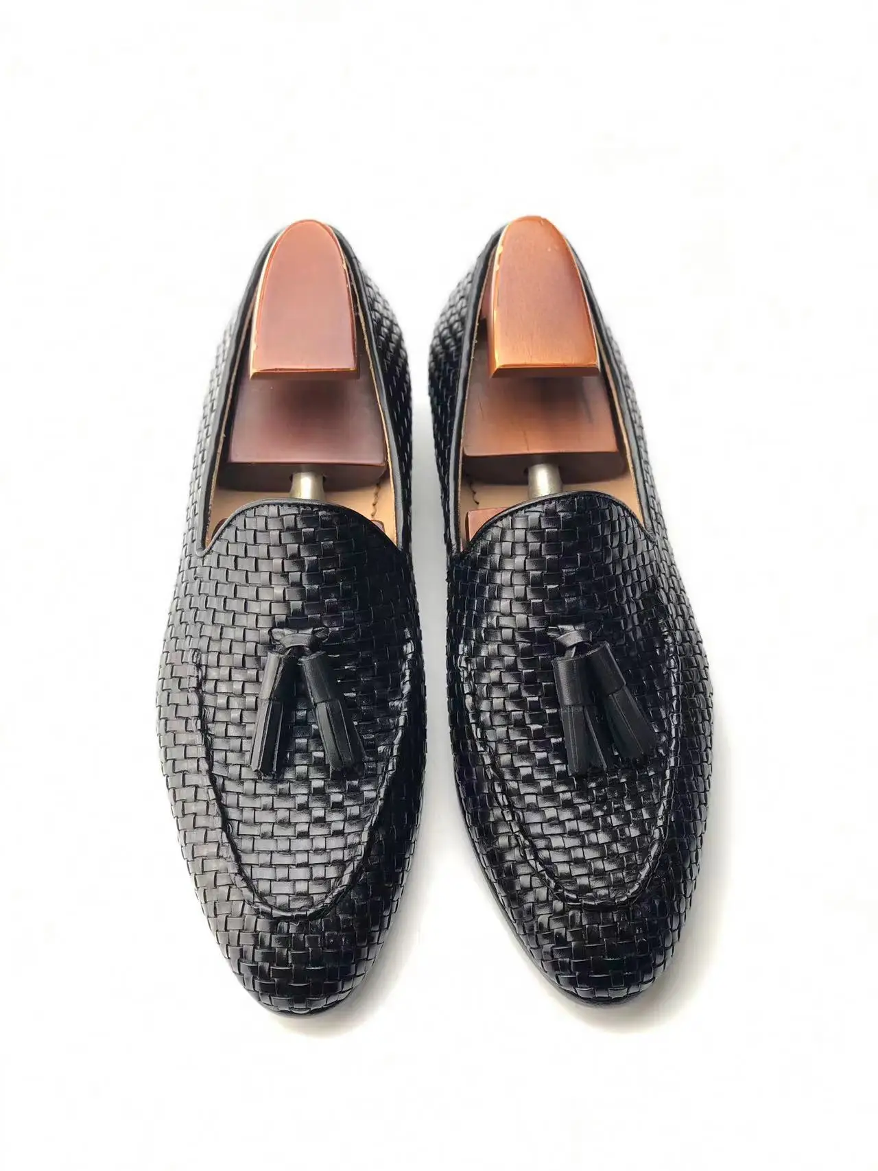 Cie ML26 Tassel Weave Loafer Men Classic Leather Outsole Breathable Shoe Black Custom Color &Size