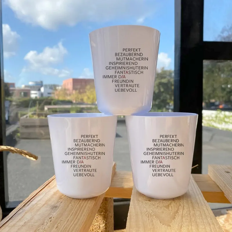 Patentante madrina características divertida botella de agua té vasos taza de melamina para café cerveza taza Navidad madrina regalos