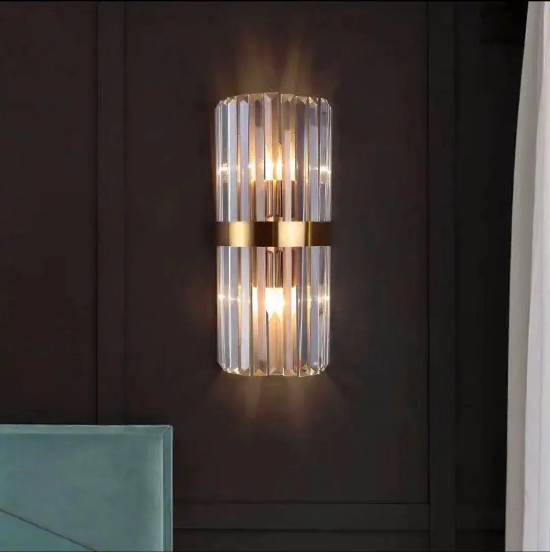 

Modern Simple 45CMcrystal LED Wall Lights Living Room Bathroom Study Bedroom Wall Lamp Waterproof Antirust Alloy Room Decor Lamp