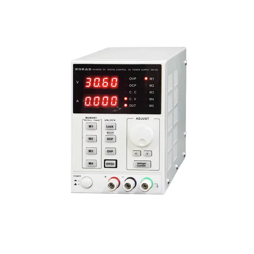 KA3005D 정밀 조정 가능한 LCD 디지털 프로그래머블 실험실용 스위칭 DC 전원 공급기 30V 5A 220V 110V