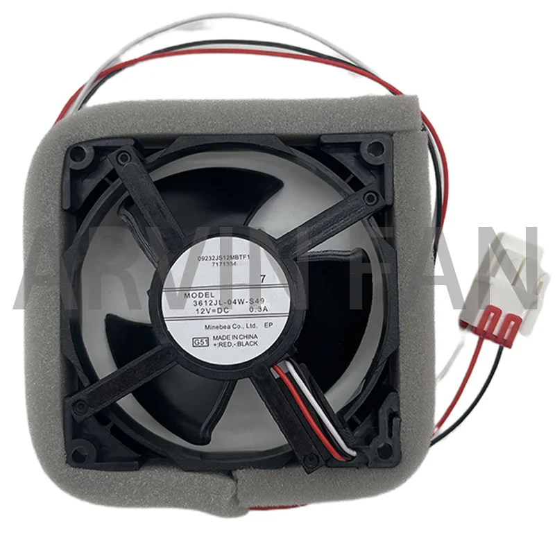 

3612JL-04W-S49 For Refrigerator Cooling Fan DC 12V 0.3A 9.2cm 92mm Refrigerator Accessories