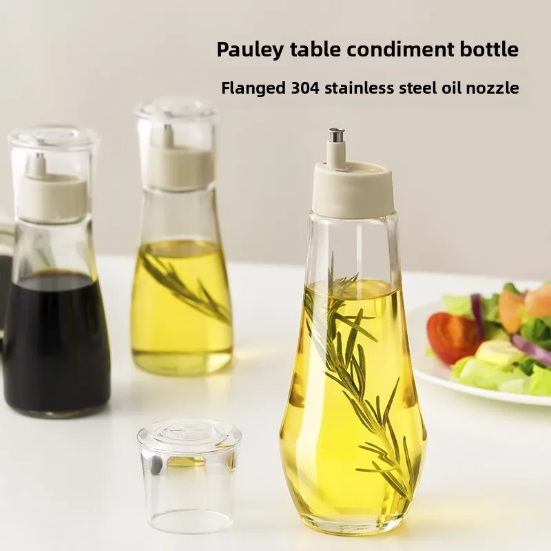Japanese Style Glass Oil Soy Sauce Vinegar Dispenser Set No Drip Mini Kitchen Storage Jar Home Use - view 4