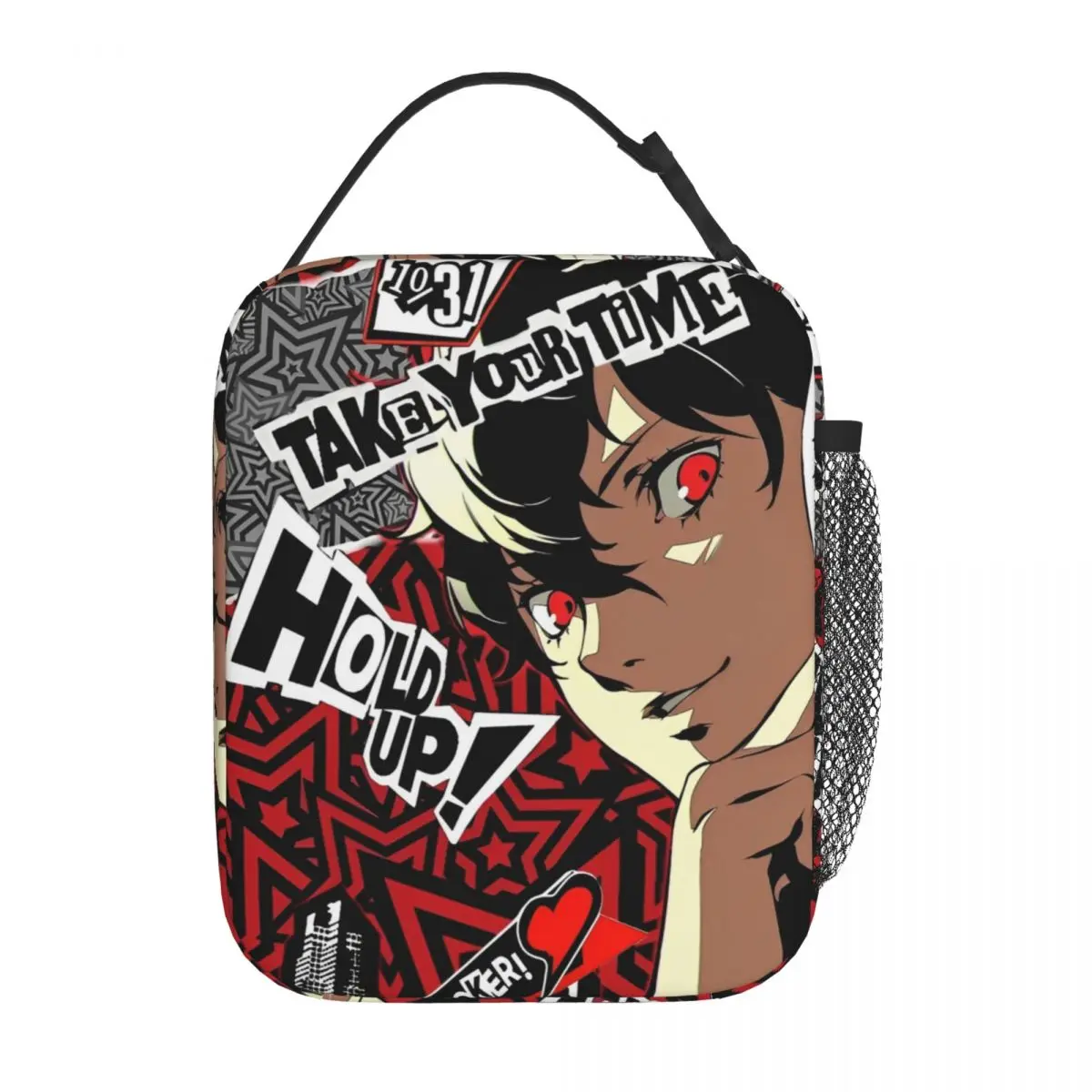 Personas Anime Insulated Lunch Bag Cooler Bag Reusable Meal Container High Capacity Tote Lunch Box Food Handbags Beach Outdoor