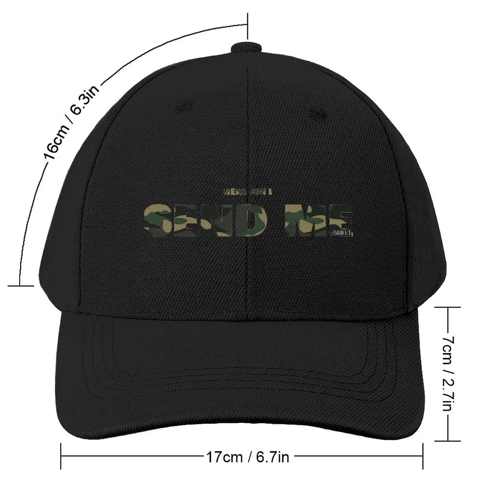 Send Me - Isaiah 6:8 Baseball Cap Sun Cap Kids Hat Luxury Man Hat cute Women's 2025 Men's