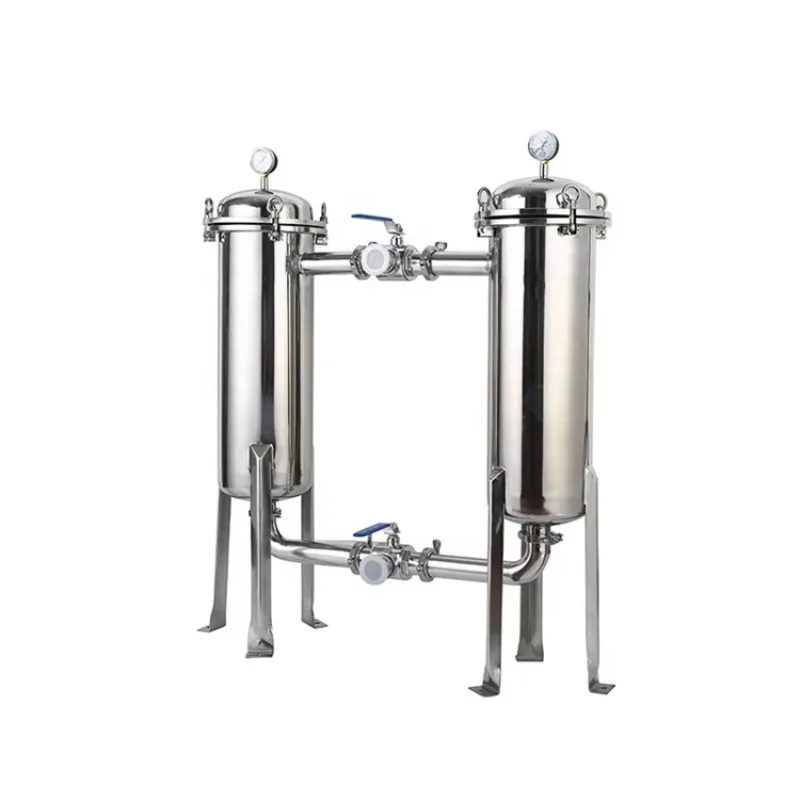 

Precision parallel filter Stainless steel double bag filter for cutting fluid