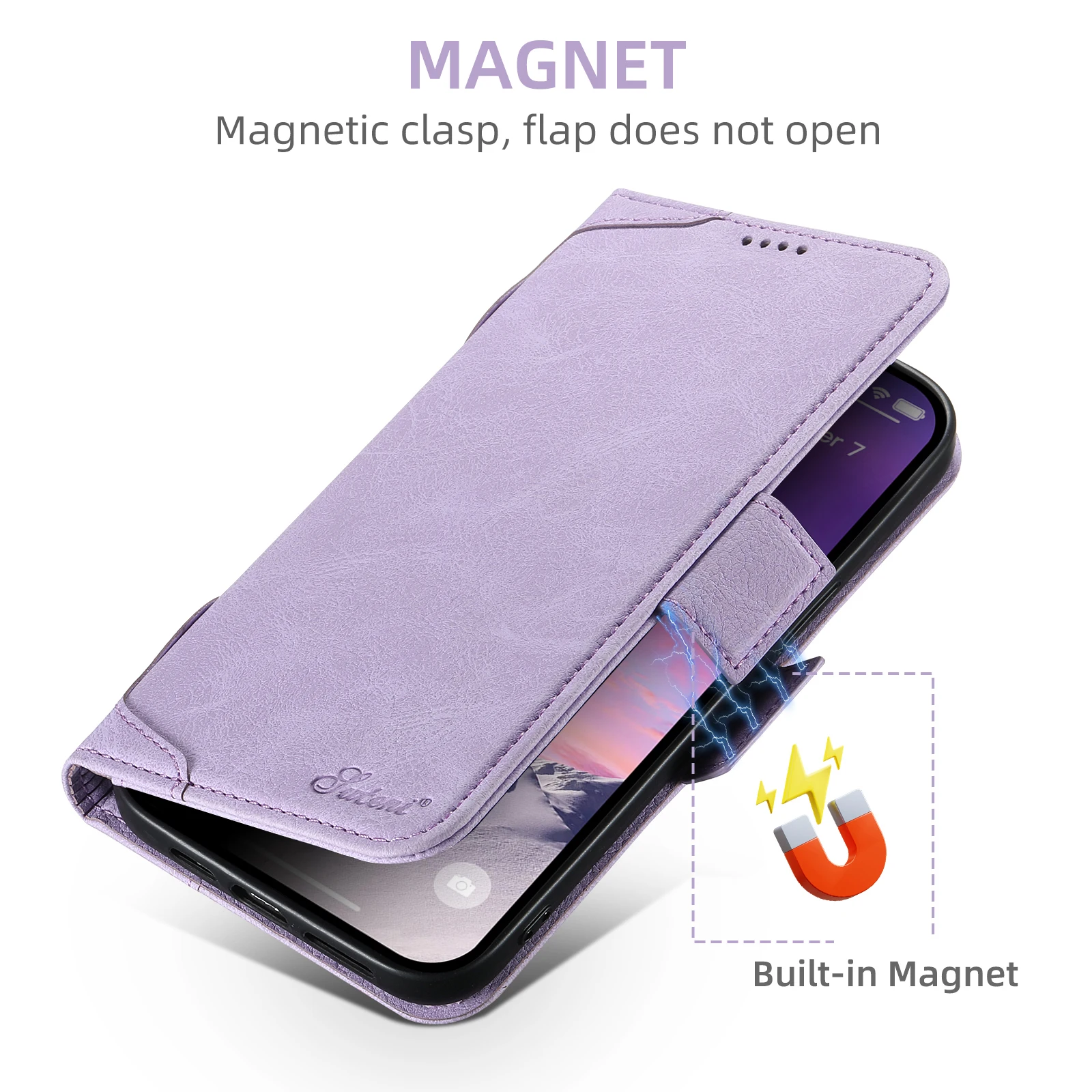 Kartenhalter-Brieftasche Flip-Cover Handyhülle Kompatibel mit Magnetischem Kabellosen Laden für iPhone 18 Pro Max 17 Air 16 Plus 15 14 – Detail 18