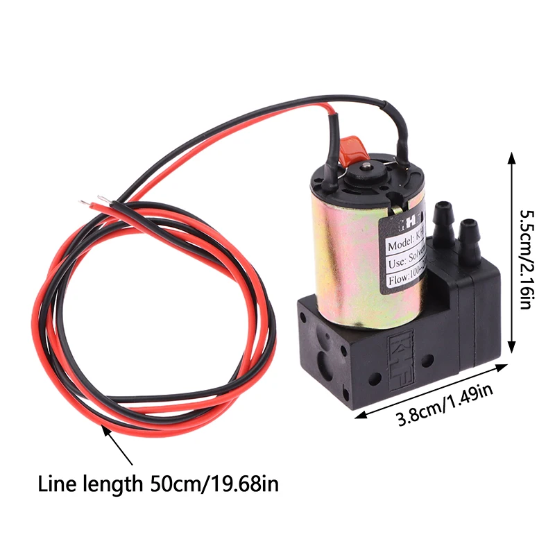 Pompa tinta kecil KHF kualitas bagus 24VDC 3W 100-200ml/menit pompa cairan diafragma mikro untuk printer nonair ramah lingkungan Format besar