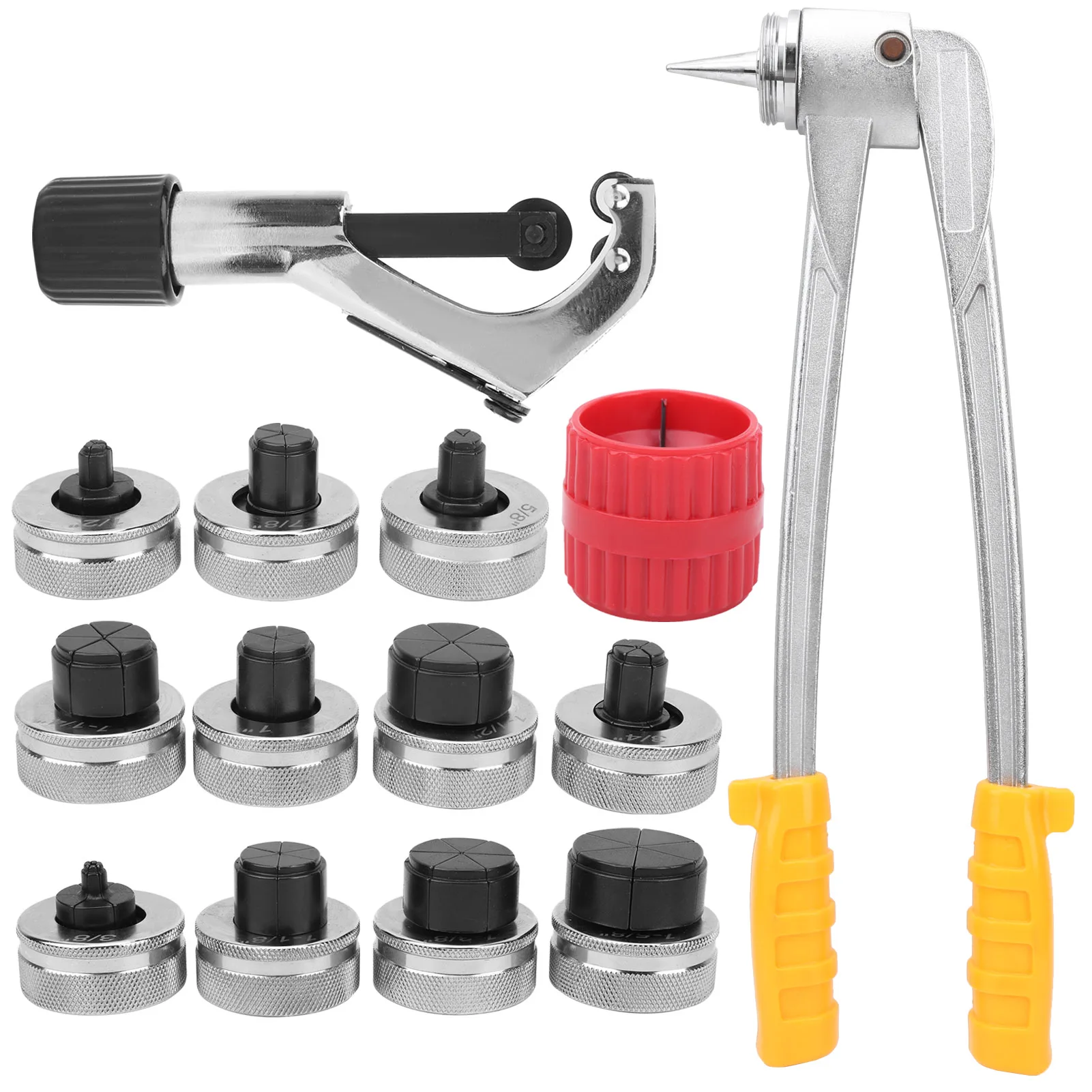 Utensile Manuale Portatile per Espansione Tubi in Rame e Alluminio, Kit Espansore per Tubi in Rame