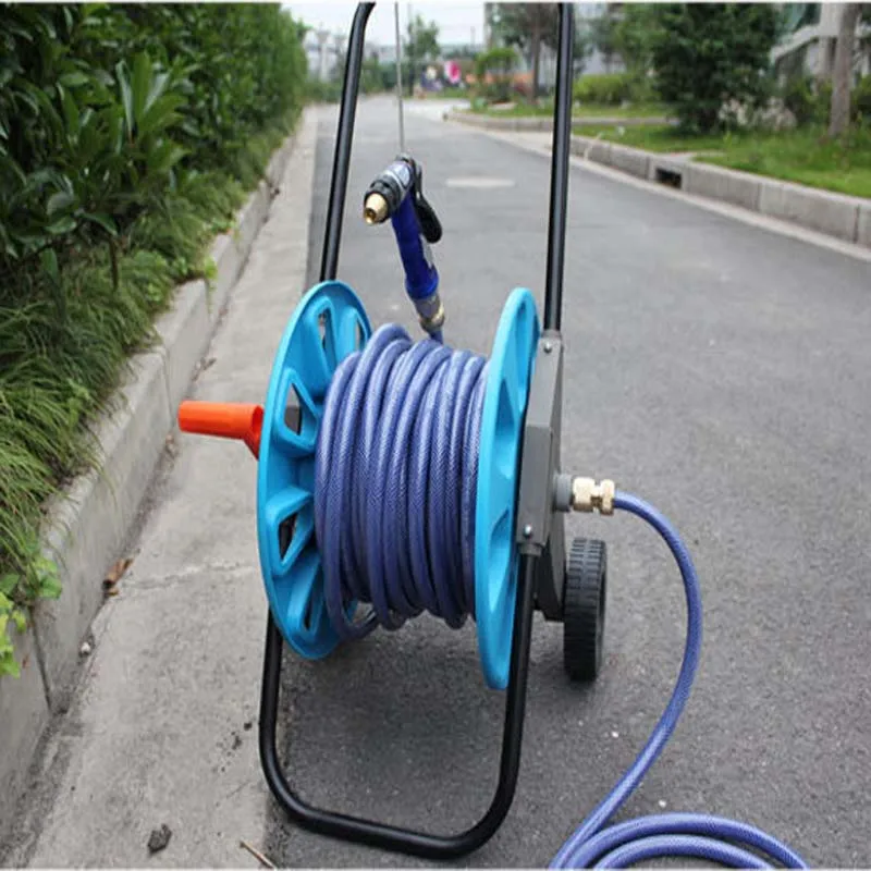 Imagem -03 - Hand Push Large Car Wash Garden Water Pipe Car Garden Water Pipe Car Water Pipe Frame Car Wash Pipe Frame