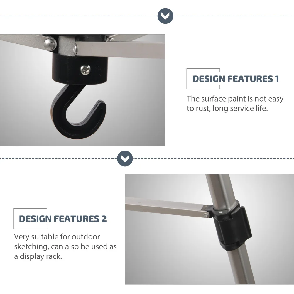 

Adjustable Height Painting Easel Folding Aluminium Alloy Tripod Stand for Outdoor Sketching Drawing Display Professional Art