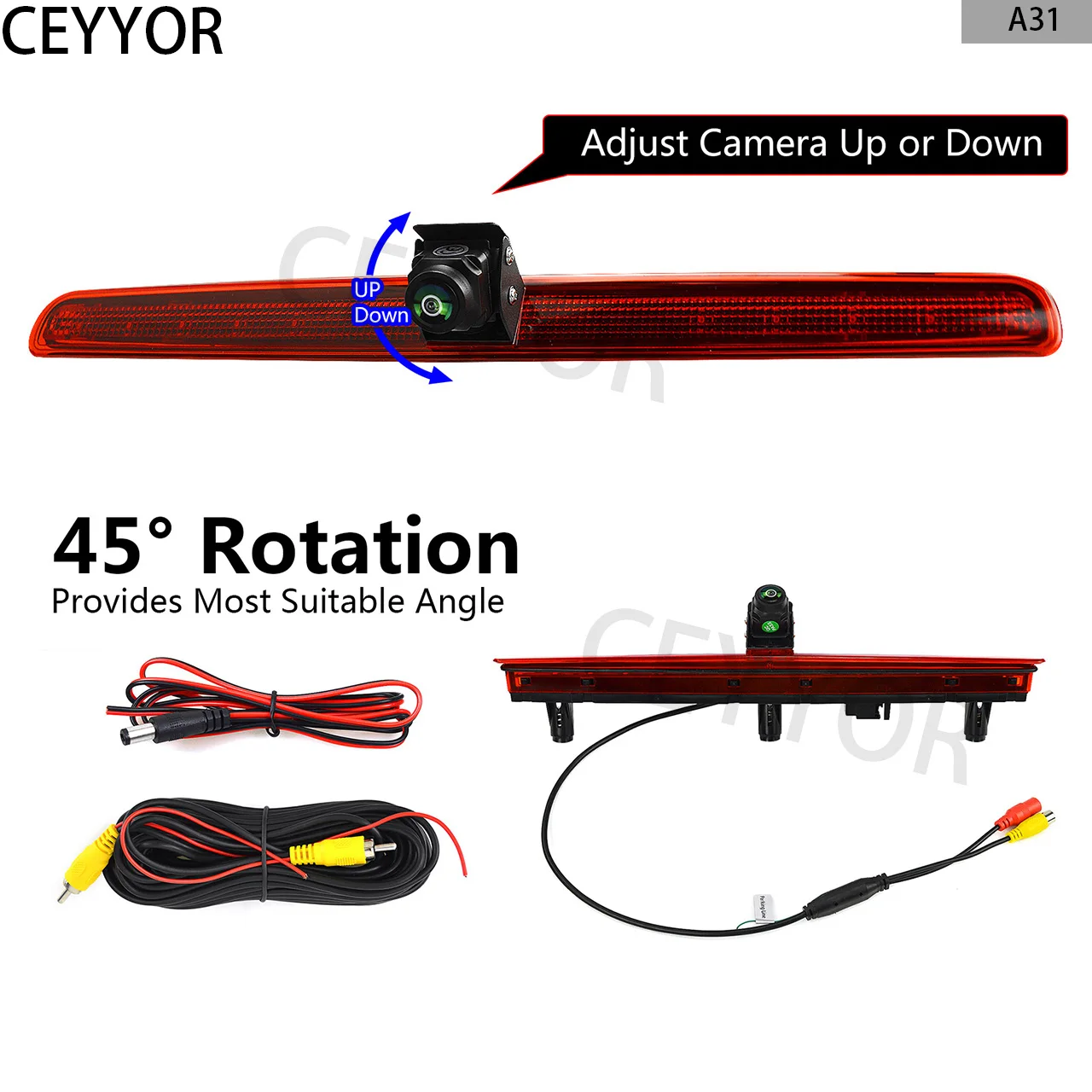 

Applicable to Volkswagen T5 Multivan/Caravelle(2005-2016)single-door transport vehicle model, brake lights and reversing camera