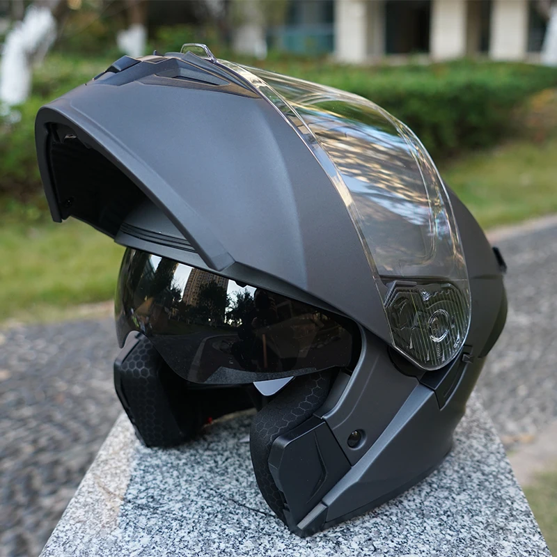 

Flip-Up Motorcycle Helmet, Full-Face Flip-Up Helmet, Abs Material