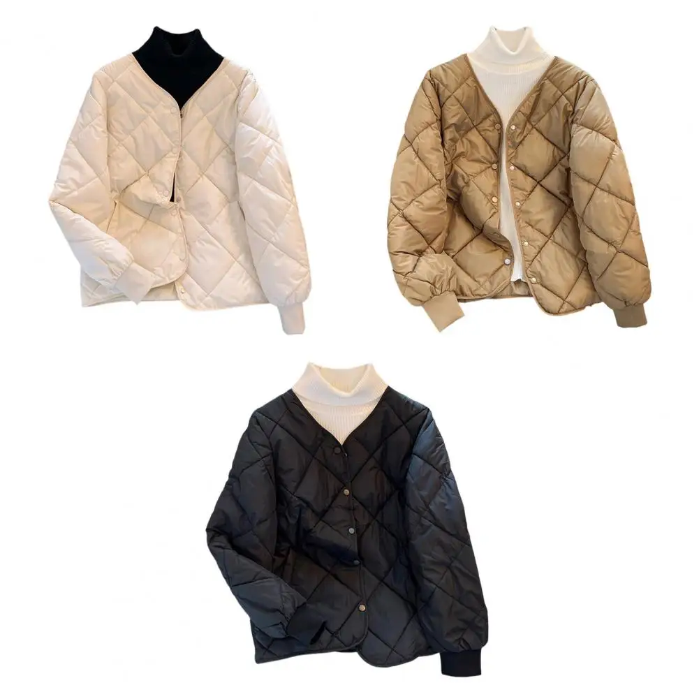 

Осень-зима 2025, новая легкая пуховая куртка с хлопковой подкладкой, женская одежда для хлеба, свободное корейское короткое хлопковое пальто, женские топы, верхняя одежда