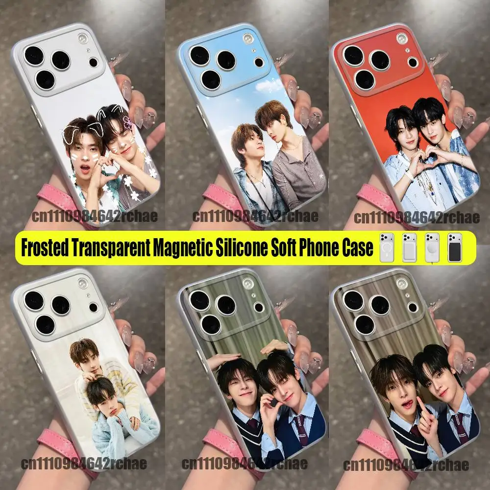 For TeeTeePor Phone Case For iPhone 15 16 12 14 13 17 11 E Mini Plus Air Pro Max For Magsafe Magnetic Clear