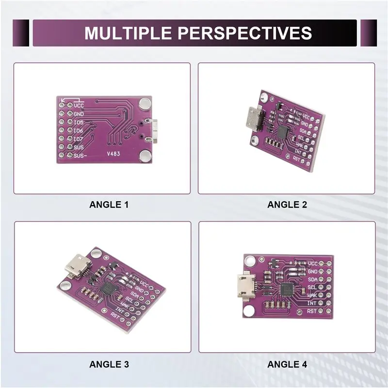 T23C CP2112 Module CCS811 Debug Board USB To Smbus/I2C Communication Module USB To I2C Communication Module Fast, Easy To Use Du